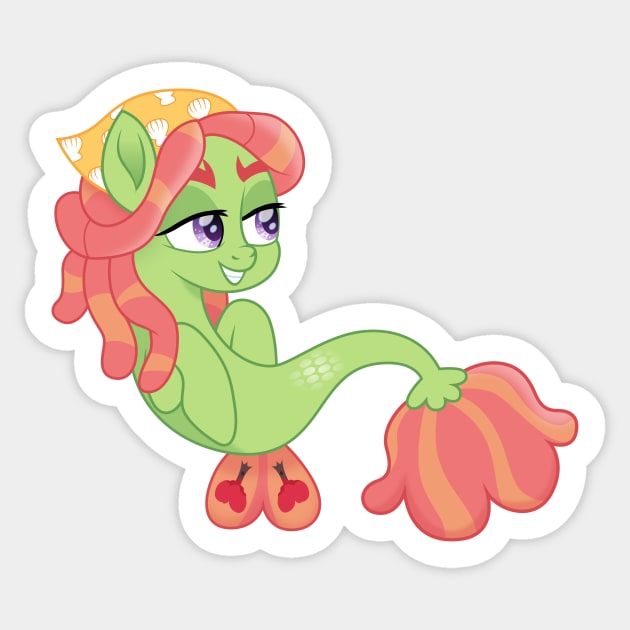 Tree Hugger seapony Sticker by CloudyGlow